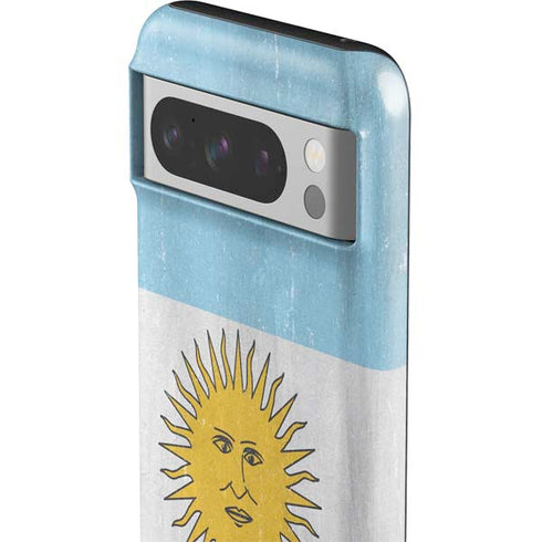 Argentina Flag Distressed Google Pixel 8 Pro Impact Case